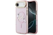 Puhelin - Kannet ja kotelot - Karl Lagerfeld IML Choupettes Karl Script Logo MagSafe iPhone Air Case - Pink - 3666339606206
