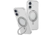 Puhelin - Kannet ja kotelot - UNIQ Swivix 360 Rotating Kickstand Case for iPhone 16 - Transparent - 8886463691984
