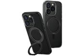 Puhelin - Kannet ja kotelot - UNIQ Swivix 360 Rotating Kickstand Case for iPhone 16 Pro - Black - 8886463692011
