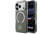 Puhelin - Kannet ja kotelot - Karl Lagerfeld IML KL Script Logo MagSafe Case for iPhone 17 Pro Max - Black - 3666339601102