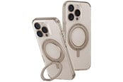 Puhelin - Kannet ja kotelot - UNIQ Swivix 360 Rotating Kickstand Case for iPhone 16 - Gold - 8886463692028