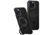 Puhelin - Kannet ja kotelot - UNIQ Swivix 360 Rotating Kickstand Case for iPhone 16 Pro Max - Black - 8886463692042