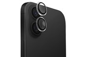 Puhelintarvikkeet - Näytönsuojat - UNIQ Optix Clear Camera Lens Protector Screen Protector iPhone 16 / 16 Plus with Applicator - Clear Black - 8886463690253