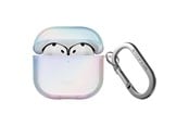 Puhelin - Kannet ja kotelot - UNIQ Iridescia Case for AirPods 4 Hang Case - holo white - 8886463692677