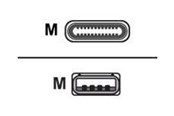 USB kaapelit - CELLULAR line - USB-C cable - USB-C to USB - 1.2 m - USBDATACUSBA-CW