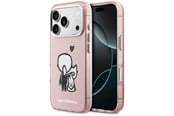 Puhelin - Kannet ja kotelot - Karl Lagerfeld Karl & Choupette Back MagSafe Case for iPhone 17 Pro - Pink - 3666339607654