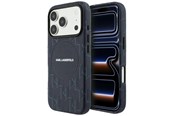 Puhelin - Kannet ja kotelot - Karl Lagerfeld Monogram Logo MagSafe Case for iPhone 17 Pro - Blue - 3666339609092