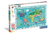 Palapelit - Clementoni Puzzle Maxi Noli Wildlife Map 60 pieces Lattia - 26072