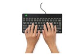 Näppäimistöt - R-Go Tools R-Go Compact Break - keyboard - with integrated break indicator - QWERTY - Italian - black Input Device - Näppäimistö - Italialainen - Musta - RGOCOITWDBL