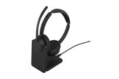 Kuulokkeet - Jabra Evolve3 45 UC - USB-A with Dongle - Stereo (Charging Stand) - 34599-989-989