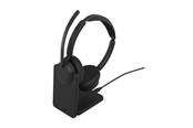 Kuulokkeet - Jabra Evolve3 45 MS - USB-C with Dongle - Stereo (Charging Stand) - 34599-999-889