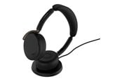Kuulokkeet - Jabra Evolve3 65 Flex UC - USB-C with Dongle - Black (Incl. Wireless Charging Pad) - 36699-989-889