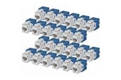 Lisätarvikkeet - StarTech.com Startech keystone jack - 180° tool-free - TAA Compliant - C6KEYTL180WH24PK