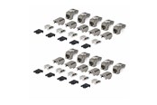 Lisätarvikkeet - StarTech.com Startech keystone jack - shielded 90° toolless - TAA Compliant - C6AKEYTLSTP9010PK