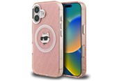 Puhelin - Kannet ja kotelot - Karl Lagerfeld IML Choupette Head Logo MagSafe iPhone 16 Case - Pink - 3666339459703