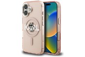 Puhelin - Kannet ja kotelot - Karl Lagerfeld IML Choupette Sketch Logo MagSafe iPhone 16 Case - Pink - 3666339461508
