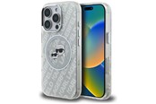 Puhelin - Kannet ja kotelot - Karl Lagerfeld IML Glitter Karl & Choupette Heads Logo MagSafe Case for iPhone 16 Pro - Gray - 3666339468545