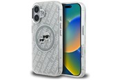 Puhelin - Kannet ja kotelot - Karl Lagerfeld IML Glitter Karl & Choupette Heads Logo MagSafe iPhone 16 Case - Gray - 3666339468521