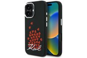 Puhelin - Kannet ja kotelot - Karl Lagerfeld Silicone Heart Sign Logo MagSafe Case for iPhone 16 - Black - 3666339460426