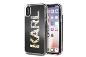 Puhelin - Kannet ja kotelot - Karl Lagerfeld Karl Logo Glitter iPhone X/Xs Case - Black - 3700740444047