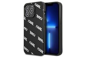 Puhelin - Kannet ja kotelot - Karl Lagerfeld Allover Case for iPhone 13 Pro / iPhone 13 - Black - 3666339049706