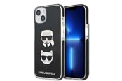 Puhelin - Kannet ja kotelot - Karl Lagerfeld Karl&Choupette Head Case for iPhone 13 - Black - 3666339048655