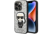 Puhelin - Kannet ja kotelot - Karl Lagerfeld KLHCP14LGFKPG iPhone 14 Pro 6.1 "hardcase silver / silver Glitter Flakes Ikonik - 3666339077419