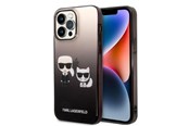 Puhelin - Kannet ja kotelot - Karl Lagerfeld KLHCP14LTGKCK iPhone 14 Pro 6.1 "hardcase black / black Gradient Ikonik Karl & Choupette - 3666339086428