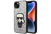Puhelin - Kannet ja kotelot - Karl Lagerfeld KLHCP14MGFKPG iPhone 14 Plus 6.7 "hardcase silver / silver Glitter Flakes Ikonik - 3666339077402