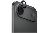 Puhelintarvikkeet - Näytönsuojat - UNIQ Optix Aluminum Camera Lens Protector Glass for iPhone 17 Air with Applicator - Black - 8886463696002