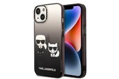 Puhelin - Kannet ja kotelot - Karl Lagerfeld KLHCP14MTGKCK iPhone 14 Plus 6.7 "hardcase black / black Gradient Ikonik Karl & Choupette - 3666339086411