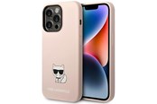 Puhelin - Kannet ja kotelot - Karl Lagerfeld KLHCP14XSLCTPI iPhone 14 Pro Max 6.7 "hardcase light pink / light pink Silicone Choupette Body - 3666339076665