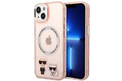 Puhelin - Kannet ja kotelot - Karl Lagerfeld KLHMP14MHKCP iPhone 14 Plus 6.7 "hardcase pink / pink Karl & Choupette Aluminum Magsafe - 3666339087333