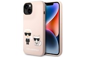 Puhelin - Kannet ja kotelot - Karl Lagerfeld KLHMP14MSSKCI iPhone 14 Plus 6.7 "hardcase light pink / light pink Silicone Karl & Choupette Magsafe - 3666339078126