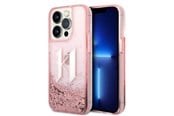 Puhelin - Kannet ja kotelot - Karl Lagerfeld KLHCP14XLBKLCP iPhone 14 Pro Max 6.7 "pink / pink hardcase Liquid Glitter Big KL - 3666339085674