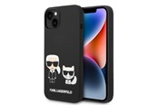 Puhelin - Kannet ja kotelot - Karl Lagerfeld KLHMP14MSSKCK iPhone 14 Plus 6.7 "hardcase black / black Liquid Silicone Karl & Choupette Magsafe - 3666339087531