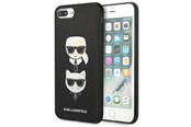 Puhelin - Kannet ja kotelot - Karl Lagerfeld Saffiano Karl&Choupette Head case for iPhone 7 Plus / iPhone 8 Plus - black - 3666339054991