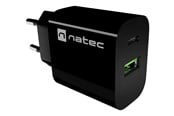 Puhelin - Adapterit & Laturit - Natec Ribera power adapter - USB-C USB - 20 watt - NUC-2397