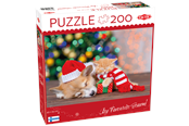 Palapelit - Tactic 200 pcs puzzle: Paws and presents - 60861