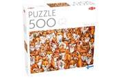 Palapelit - Tactic 500 pcs puzzle: Foxes - 59214