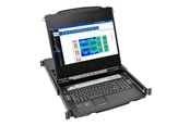 KVM-kytkimet - Tripp Lite Eaton Series NetDirector 8-Port Rackmount Console HDMI KVM Switch 17" LCD IP Remote Access - B030-008-17-IP