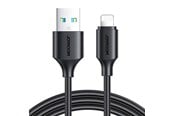 USB kaapelit - Joyroom USB-A / Lightning -kaapeli / 2.4A / 0.25m S-UL012A9 (musta) - S-UL012A9 0.25m LB