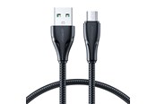 USB kaapelit - Joyroom Kaapeli Micro USB-A / Surpass / 0.25m S-UM018A11 (musta) - S-UM018A11 0.25m Bla