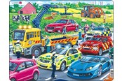 Palapelit - Larsen Puzzles Rescue Vehicles on highway - LA-PG3