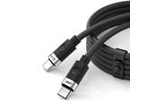 USB kaapelit - ORICO CDX 60W 3A Power Delivery USB-C - USB-C 1m Cable - Black - CDX-60CC-BK-BP-HU
