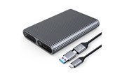 Kovalevyt - ulkoiset - ORICO AM2C3-2N Dual Disk Caddy for Two Drives: M.2 SATA and NVME USB-C 3.2 10Gb/s - Gray - Ulkoiset kovalevyt - AM2C3-2SN-GY-BP-HU