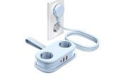 Virtakaapelit (ulkoinen) - ORICO AP3 20W GaN 5in1 Power Strip 2x AC + 2x USB-A + 1x USB-C - Blue - AP3-2A2U1C-PRO-EU-BL-HU