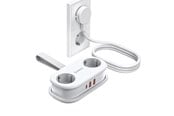 Virtakaapelit (ulkoinen) - ORICO AP3 20W GaN 5in1 Power Strip 2x AC + 2x USB-A + 1x USB-C - White - AP3-2A2U1C-PRO-EU-WH-HU