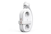 Virtakaapelit (ulkoinen) - ORICO AP3 65W GaN 6in1 Power Strip 2x AC + 2x USB-A + 2x USB-C - White - AP3-2A2U2C-65-EU-WH-EP-HU