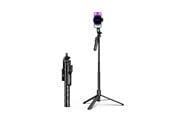 Puhelin - Muut lisävarusteet - ORICO Selfie stick Orico SPM175 tripod 1/4" for phone camera with 360 degree rotation Bluetooth 5.2 - black - SPM175-BK-BP-HU